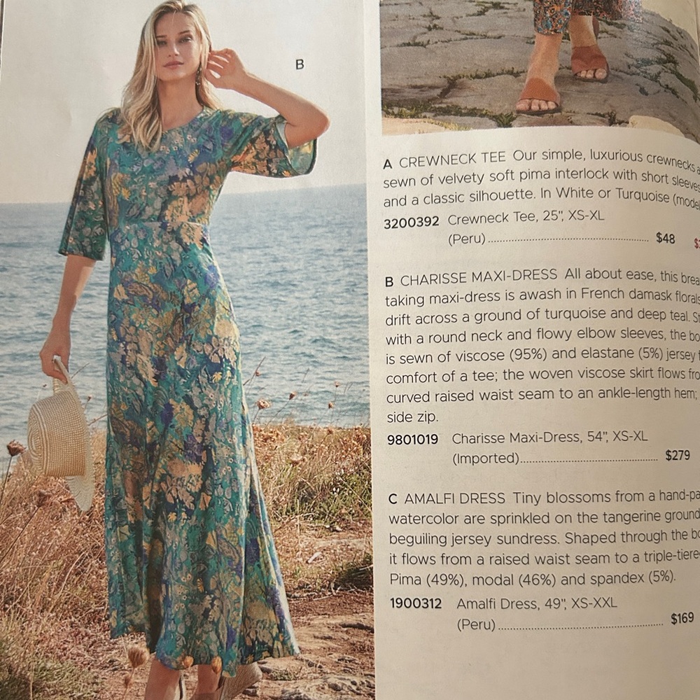 EUC perivian connection Charisse Maxi Dress